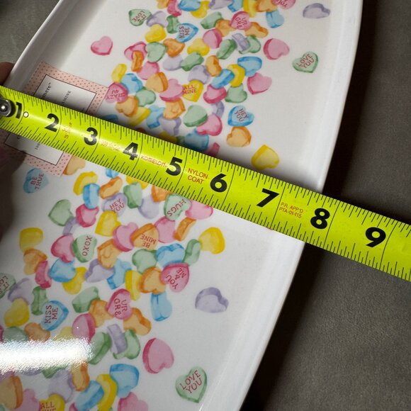 Cupcakes & Cashmere Heart candies‎  Print Flutter Serving Platter NEW WITH TAG - Picture 4 of 9
